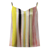 Art Stripes Silk Camisole